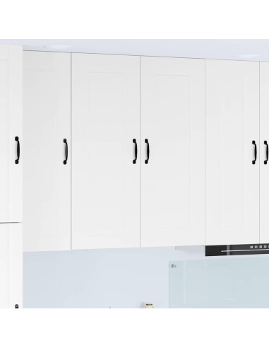 Pensile cucina Bianco Lucido 80 x 31 x 100 cm Legno multistrato