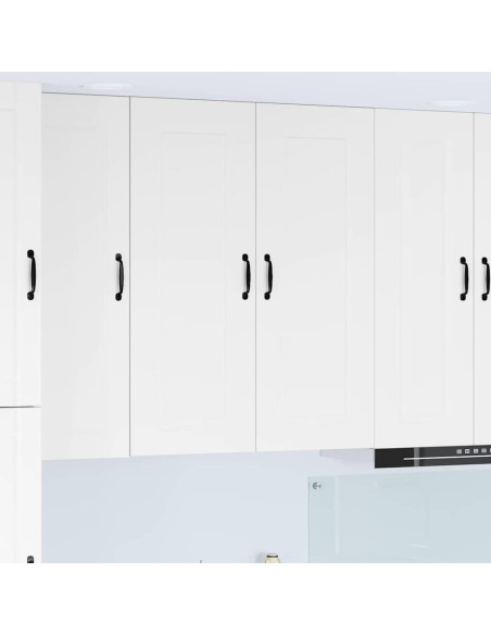 Pensile cucina Bianco Lucido 80 x 31 x 100 cm Legno multistrato