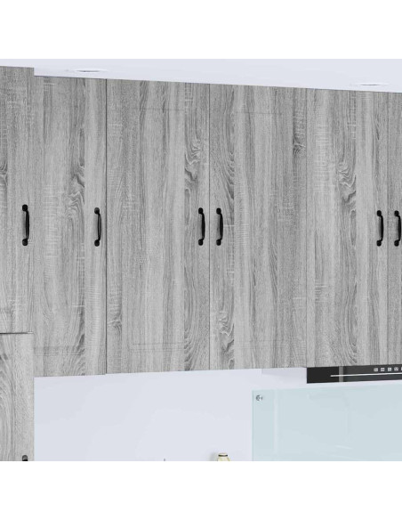 Pensile cucina Grigio Sonoma 80 x 31 x 100 cm Legno multistrato