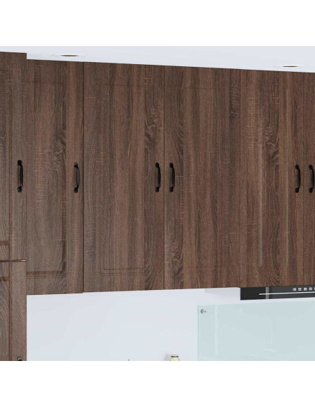 Pensile cucina con lo scaffale Rovere Marrone 80 x 31 x 100 cm