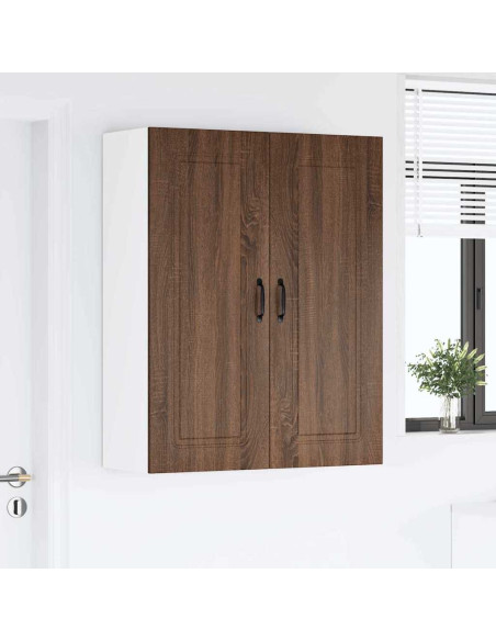 Pensile cucina con lo scaffale Rovere Marrone 80 x 31 x 100 cm