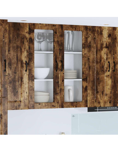 Pensile cucina Rovere fumé 80 x 31 x 100 cm Legno multistrato