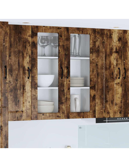 Pensile cucina Rovere fumé 80 x 31 x 100 cm Legno multistrato