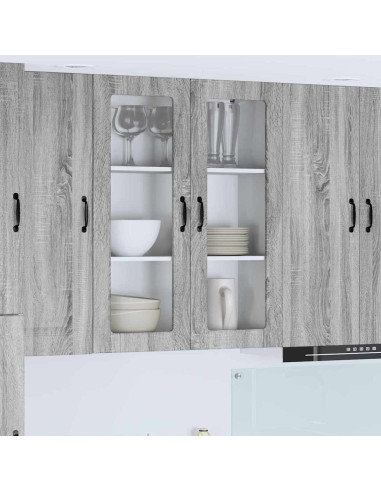 Pensile cucina Grigio Sonoma 80 x 31 x 100 cm Legno multistrato