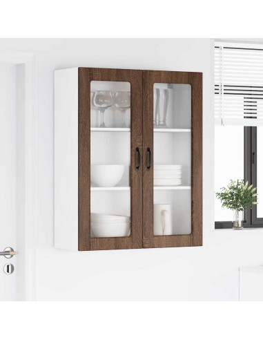 Pensile cucina con lo scaffale Rovere Marrone 80 x 31 x 100 cm