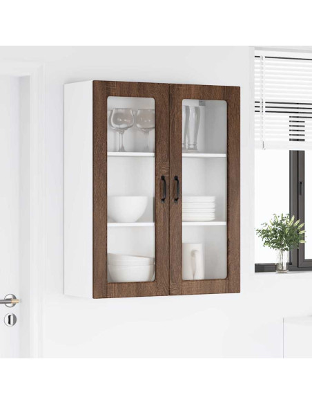 Pensile cucina con lo scaffale Rovere Marrone 80 x 31 x 100 cm