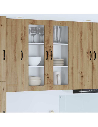 Pensile cucina con porta Rovere artigianale 80 x 31 x 100 cm