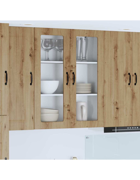 Pensile cucina con porta Rovere artigianale 80 x 31 x 100 cm