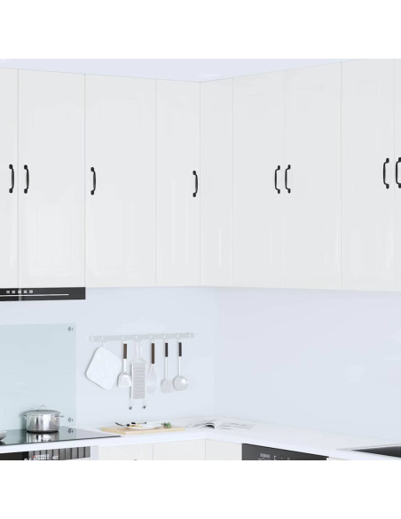 Pensile cucina Bianco Lucido 57 x 57 x 100 cm Legno multistrato