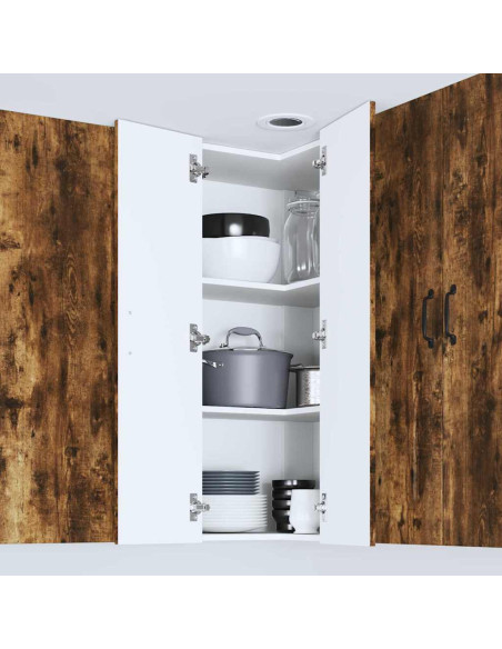 Pensile cucina Rovere fumé 57 x 57 x 100 cm Legno multistrato