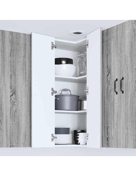 Pensile cucina Grigio Sonoma 57 x 57 x 100 cm Legno multistrato