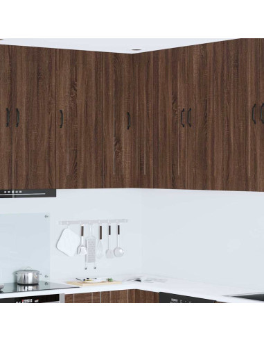 Pensile cucina con lo scaffale Rovere Marrone 57 x 57 x 100 cm