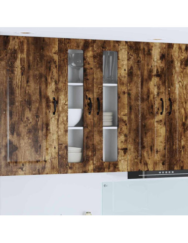 Pensile cucina Rovere fumé 60 x 31 x 100 cm Legno multistrato