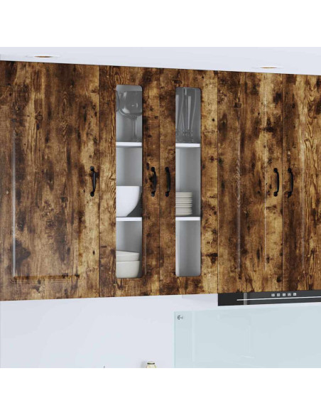 Pensile cucina Rovere fumé 60 x 31 x 100 cm Legno multistrato