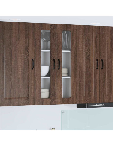 Pensile cucina con lo scaffale Rovere Marrone 60 x 31 x 100 cm