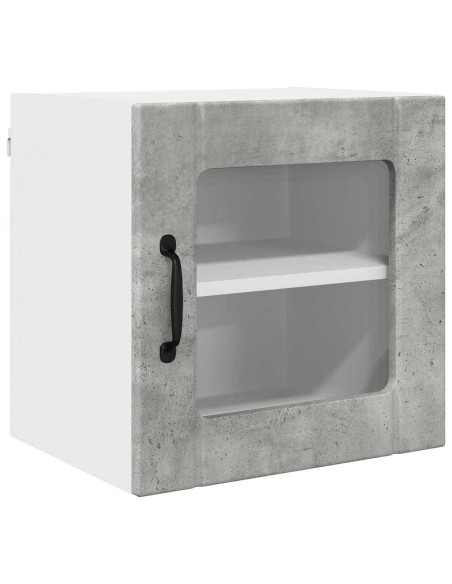 Pensile cucina 2 pcs Grigio cemento 40 x 31 x 40 cm
