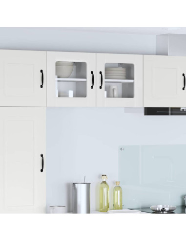 Pensile cucina 2 pcs Bianco Lucido 40 x 31 x 40 cm