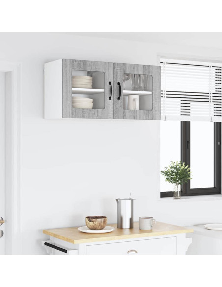 Pensile cucina 2 pcs Grigio Sonoma 40 x 31 x 40 cm