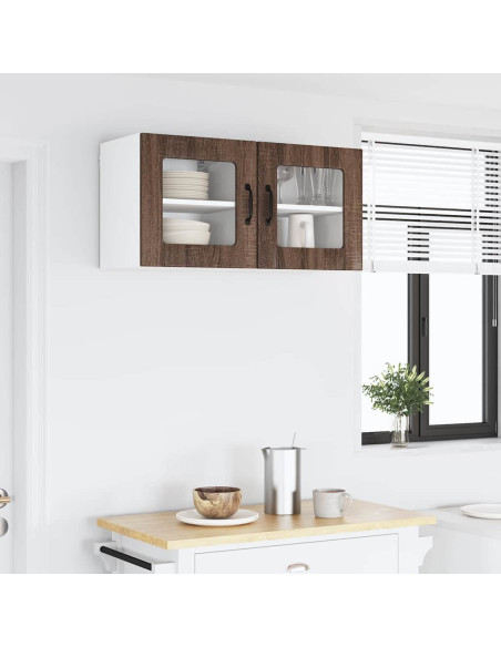 Pensile cucina 2 pcs Rovere Marrone 40 x 31 x 40 cm