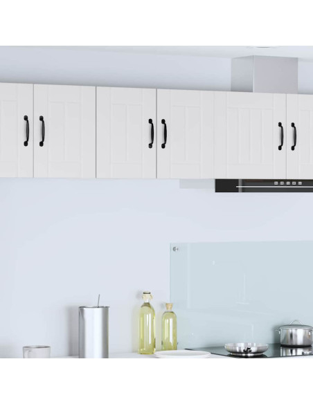 Pensile cucina 2 pcs Bianco 30 x 31 x 40 cm Legno multistrato