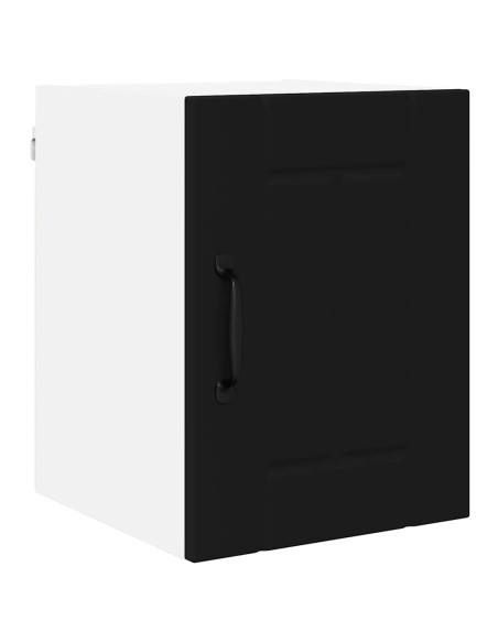 Pensile cucina 2 pcs Nero 30 x 31 x 40 cm Legno multistrato