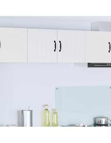 Pensile cucina 2 pcs Bianco 40 x 31 x 40 cm Legno multistrato