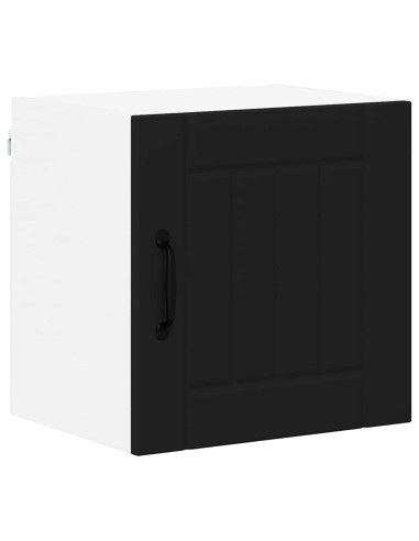 Pensile cucina 2 pcs Nero 40 x 31 x 40 cm Legno multistrato