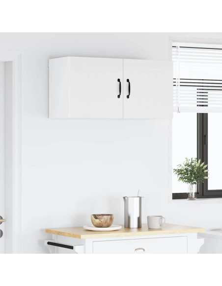 Pensile cucina 2 pcs Bianco Lucido 40 x 31 x 40 cm