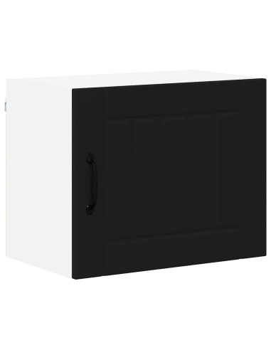 Pensile cucina 2 pcs Nero 50 x 31 x 40 cm Legno multistrato