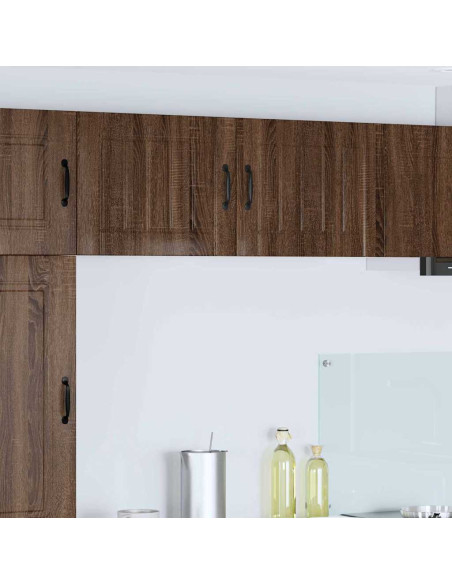 Pensile cucina 2 pcs Rovere Marrone 50 x 31 x 40 cm