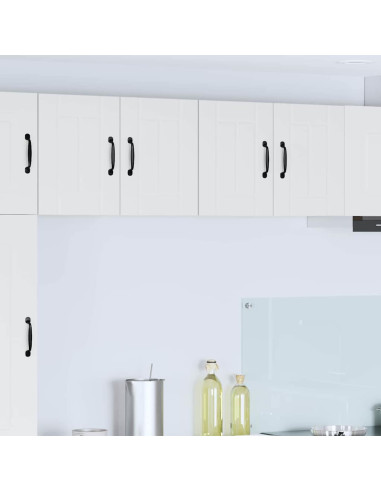 Pensile cucina 2 pcs Bianco 60 x 31 x 40 cm Legno multistrato