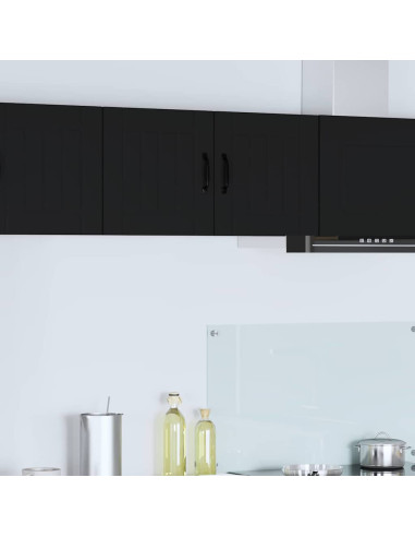 Pensile cucina Nero 80 x 31 x 40 cm Legno multistrato
