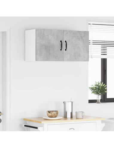 Pensile cucina Grigio cemento 80 x 31 x 40 cm Legno multistrato