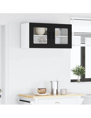 Pensile cucina Nero 80 x 31 x 40 cm Legno multistrato