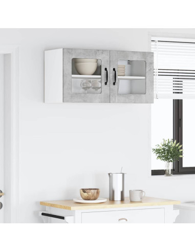 Pensile cucina Grigio cemento 80 x 31 x 40 cm Legno multistrato