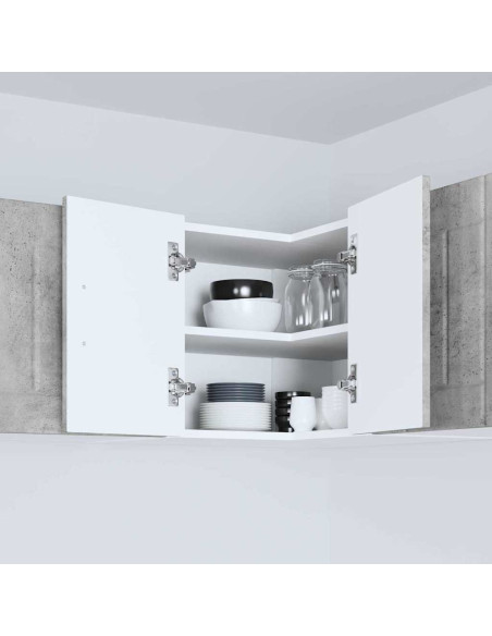 Pensile cucina Grigio cemento 57 x 57 x 40 cm Legno multistrato