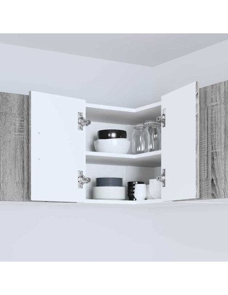 Pensile cucina Grigio Sonoma 57 x 57 x 40 cm Legno multistrato