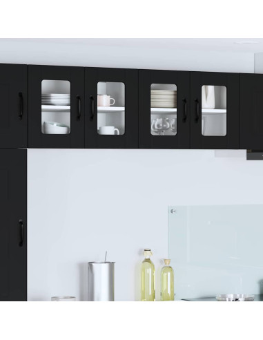 Pensile cucina Nero 60 x 31 x 40 cm Legno multistrato