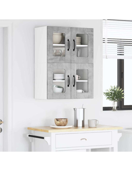 Pensile cucina Grigio cemento 60 x 31 x 40 cm Legno multistrato