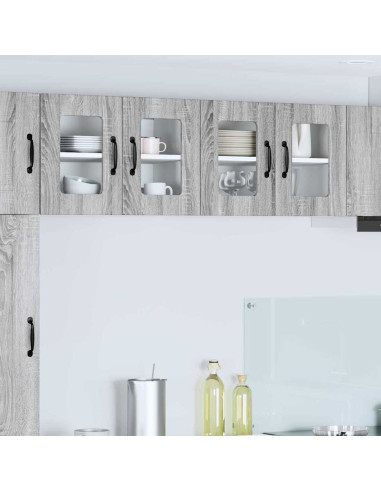 Pensile cucina 2 pcs Grigio Sonoma 60 x 31 x 40 cm