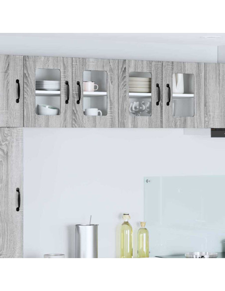 Pensile cucina 2 pcs Grigio Sonoma 60 x 31 x 40 cm