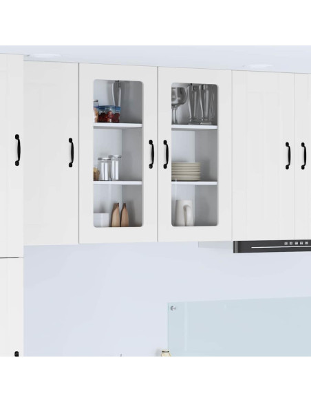 Pensile cucina Bianco 40 x 31 x 80 cm Legno multistrato