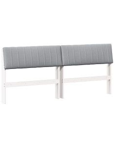 Testiera imbottita Grigio chiaro 180 cm Pino massello