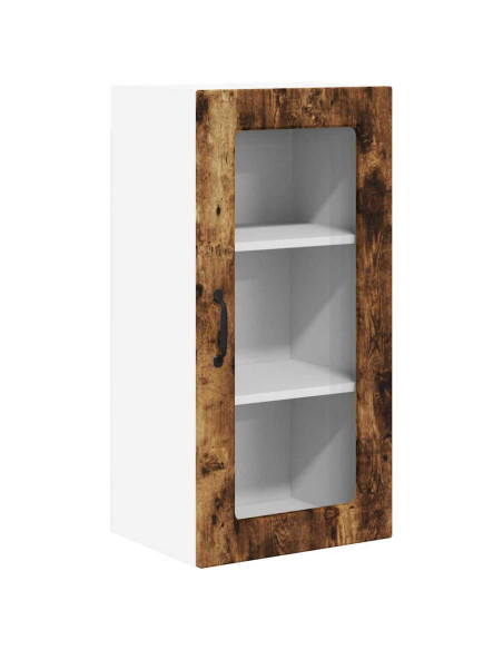 Pensile cucina 2 pcs Rovere fumé 40 x 31 x 80 cm