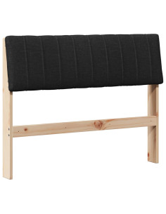 Testiera imbottita Nero 100 cm Pino massello