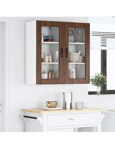Pensile cucina 2 pcs Rovere Marrone 40 x 31 x 80 cm