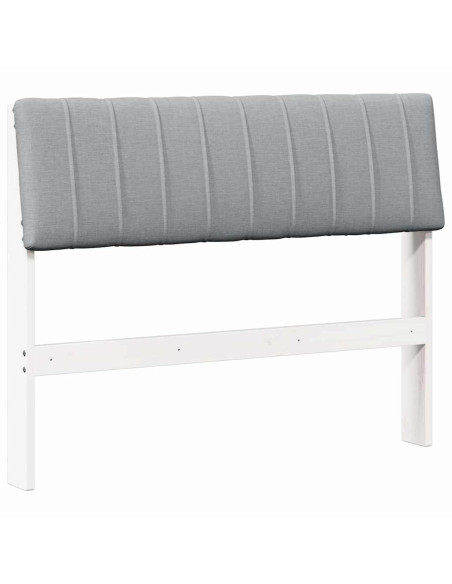 Testiera imbottita Grigio chiaro 100 cm Pino massello