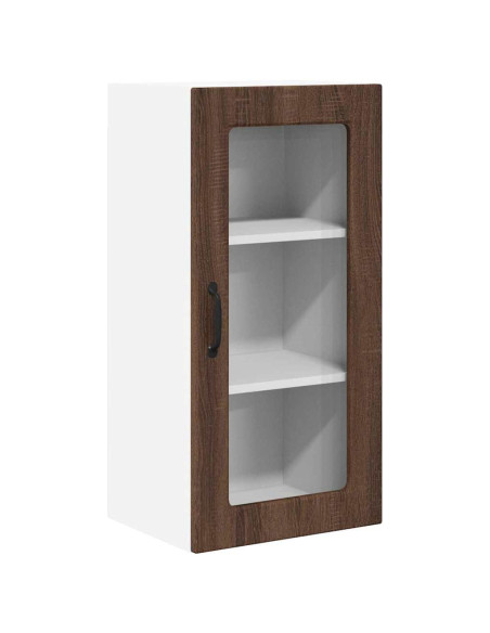 Pensile cucina 2 pcs Rovere Marrone 40 x 31 x 80 cm