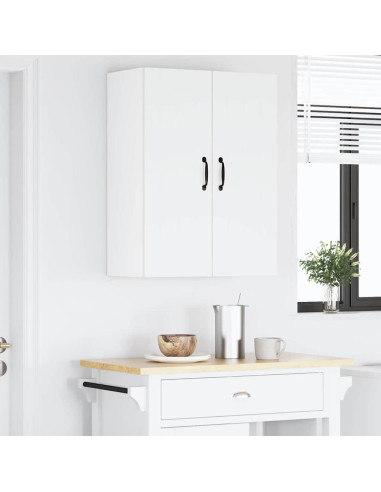 Pensile cucina 2 pcs Bianco 30 x 31 x 80 cm Legno multistrato