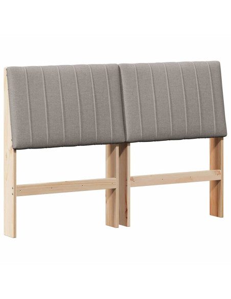 Testiera imbottita Talpa 135 cm Pino massello